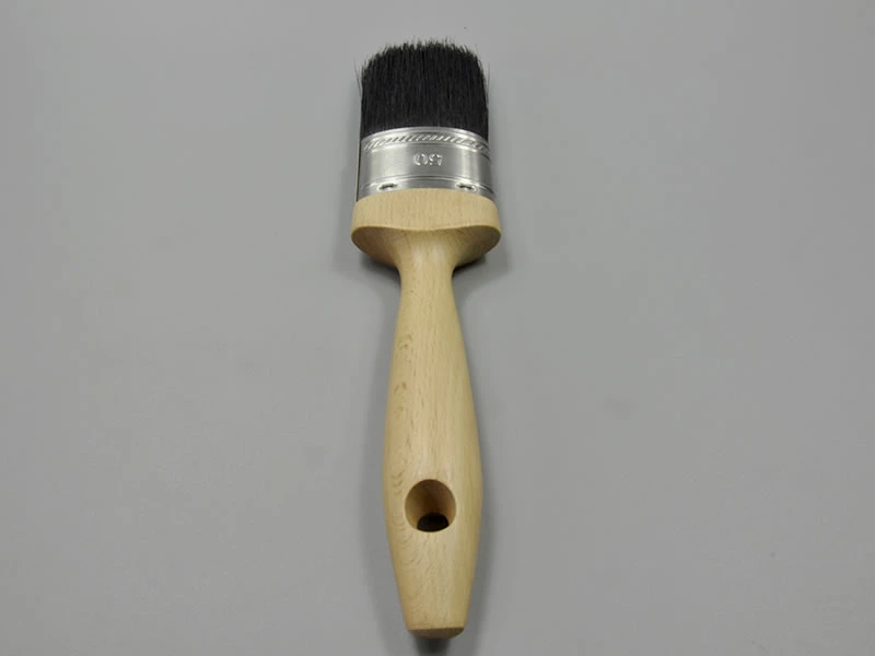 black hard bristle paint brush