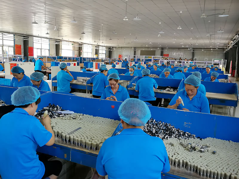 Taller de fabricación de cabezas de cepillos de cerdas chinas
