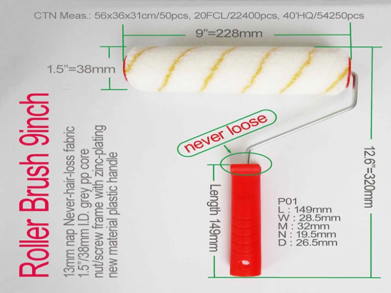 Durable Fiber Synthetic Paint Roller Brush