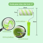 Double green stripe no dead angle roller brush