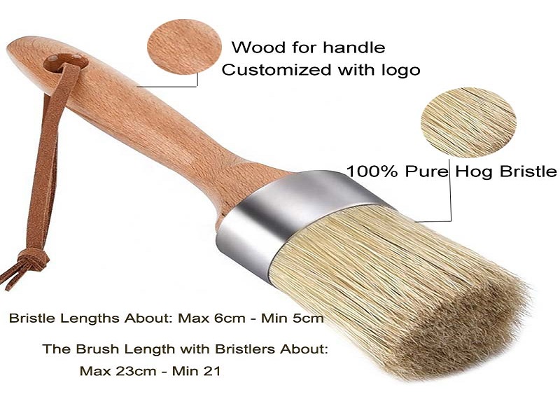 Chalk paint brushes natural bristle for furniture painting